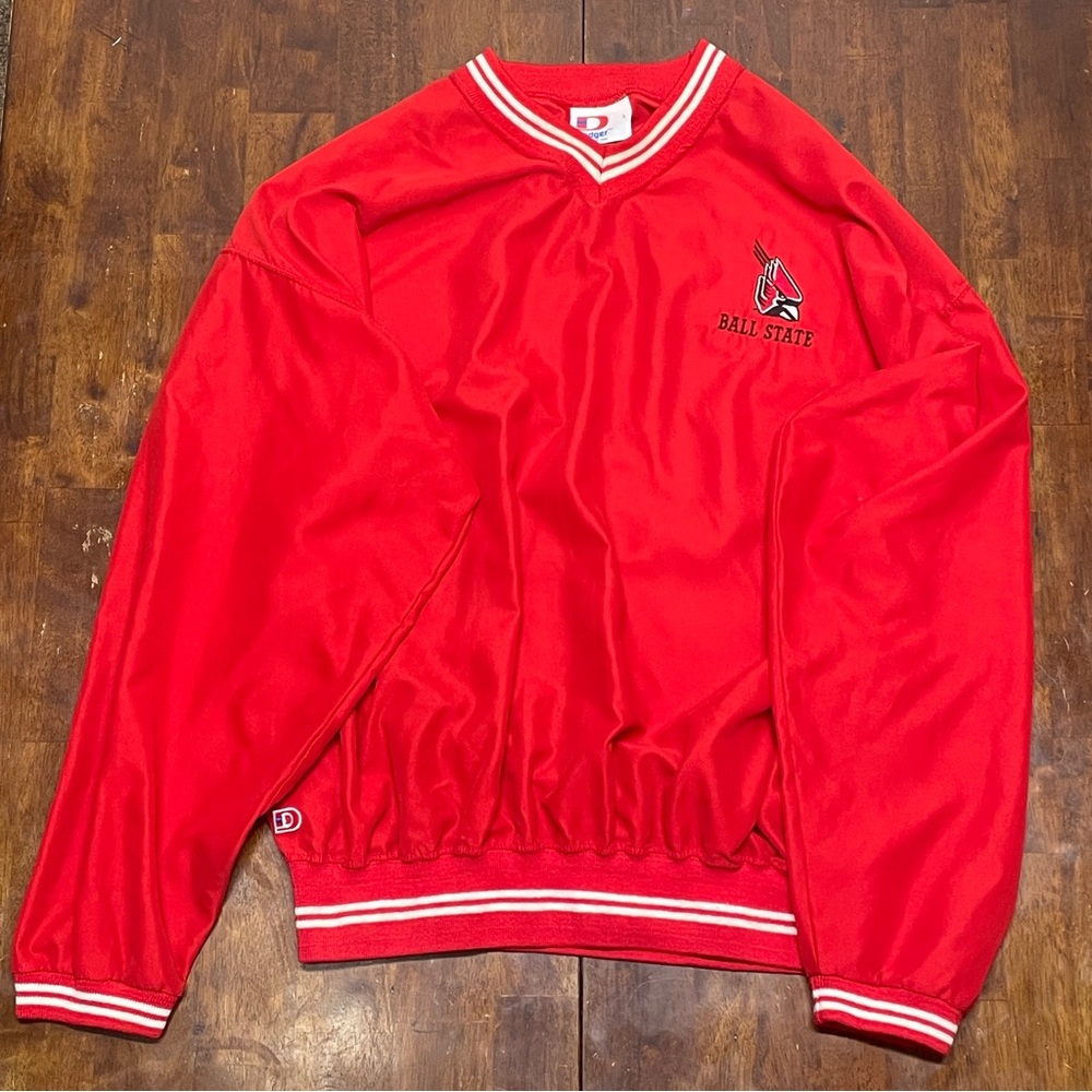 Ball State Cardinals Windbreaker Mens Large Indiana University VTG